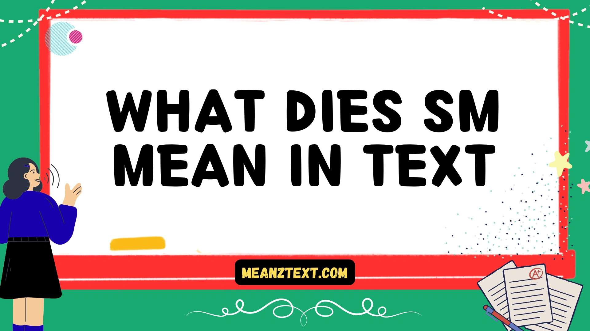 what dies sm mean in text