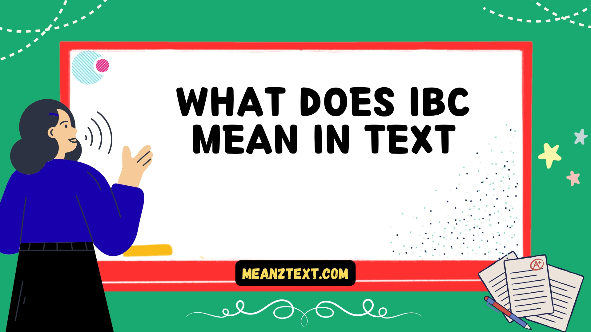 what does ibc mean in text