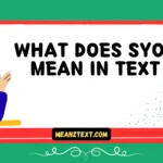 what does syop mean in text