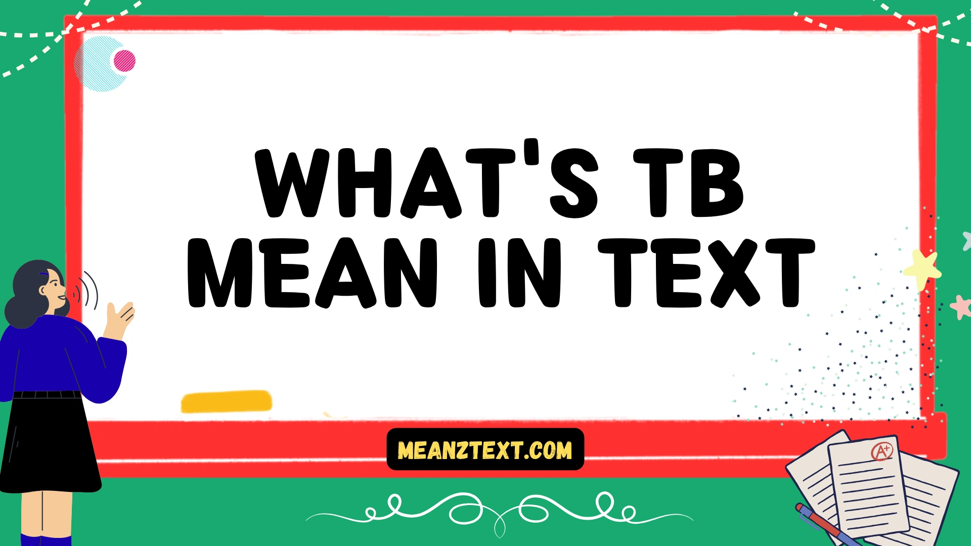 what's tb mean in text