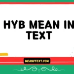 hyb mean in text