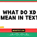 what do xd mean in text