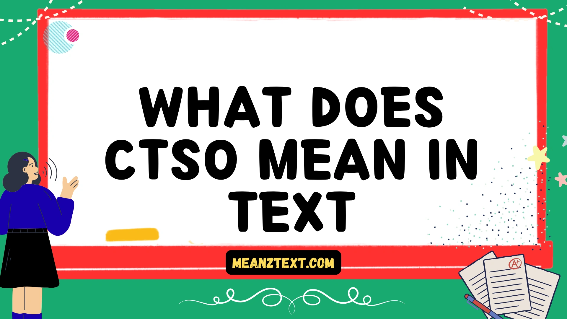 what does ctso mean in text