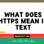 what does https mean in text