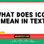 what does icon mean in text