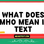 what does imho mean in text