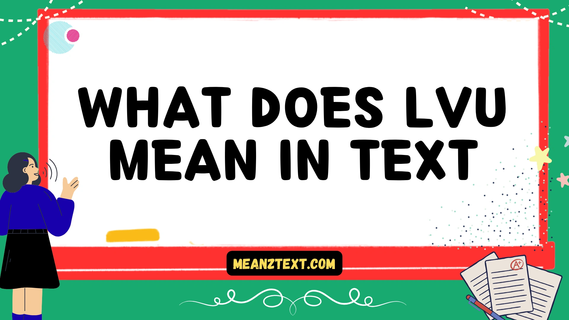 what does lvu mean in text