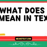 what does - mean in text