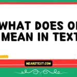 what does ob mean in text