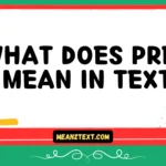 what does prec mean in text