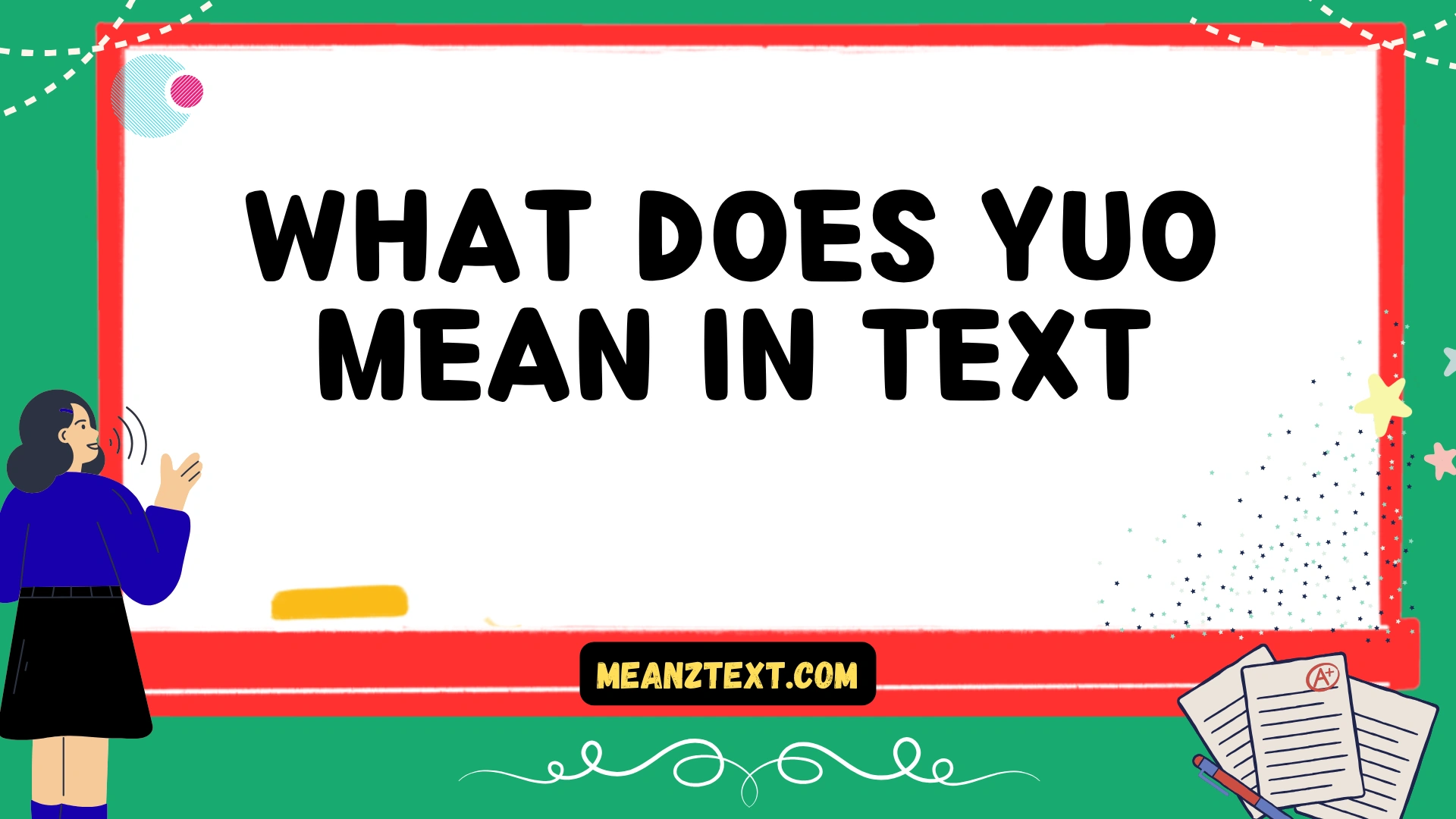 what does yuo mean in text