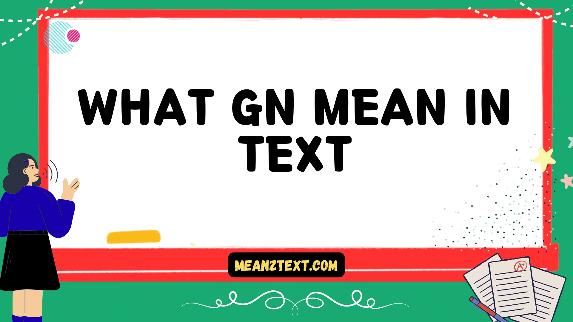 what gn mean in text
