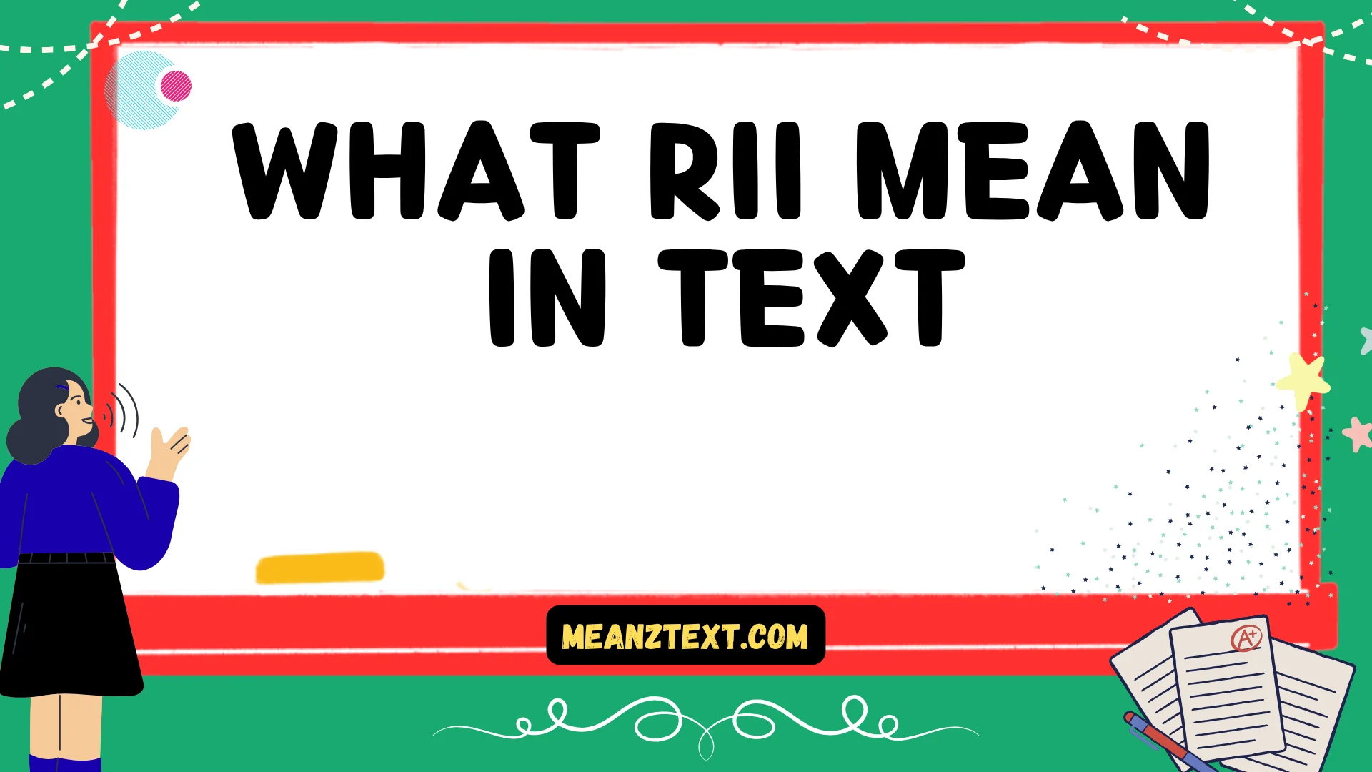 what rii mean in text