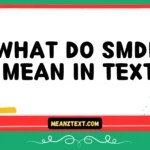 what do smdh mean in text