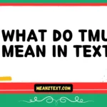 what do tmu mean in text