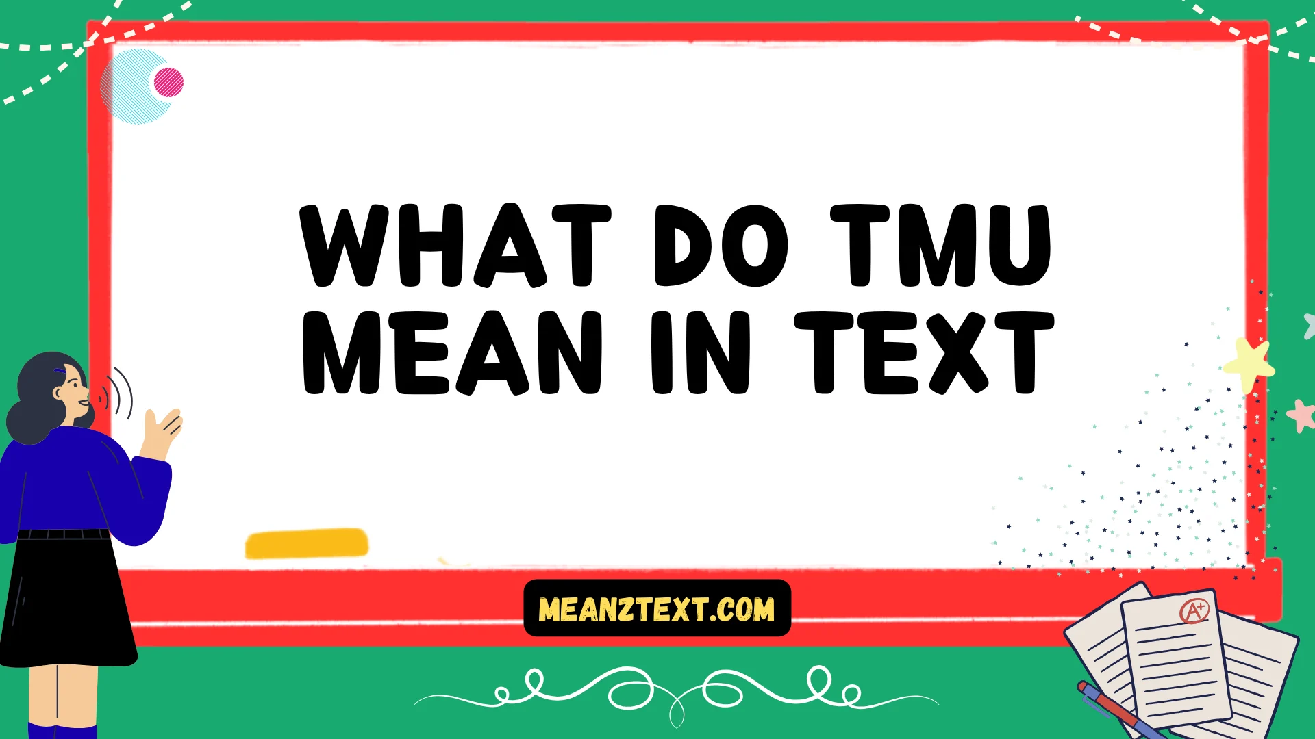 what do tmu mean in text