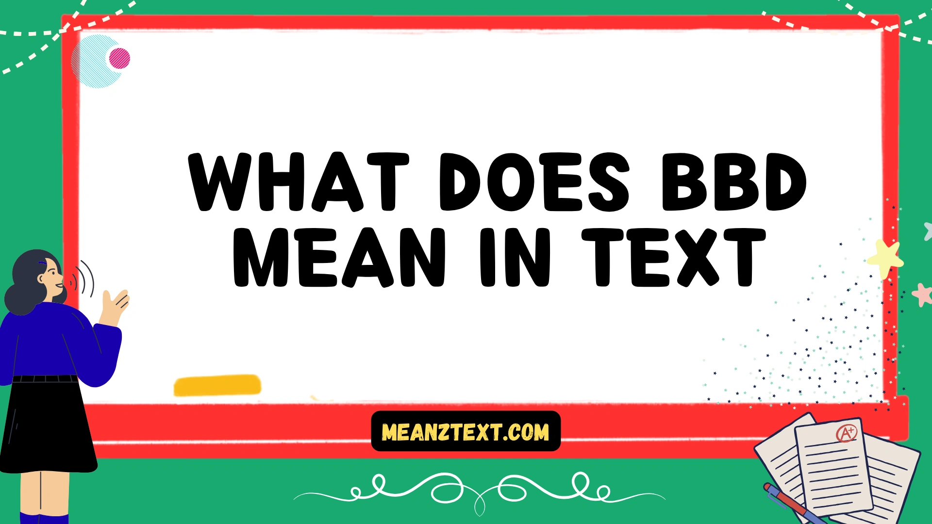 what does bbd mean in text