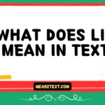 what does lil mean in text