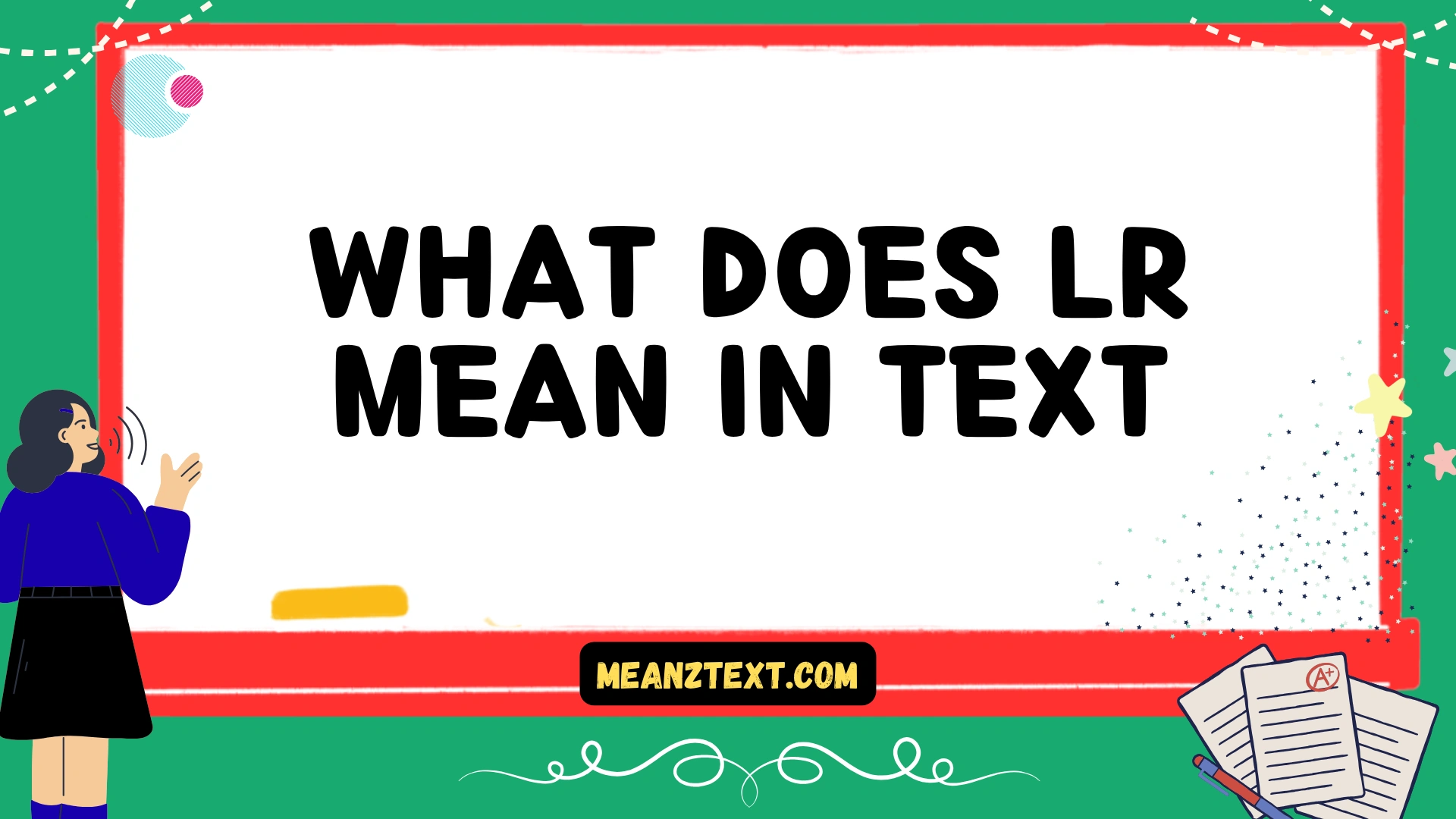 what does lr mean in text