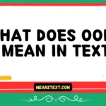what does oomf mean in text