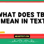 what does tba mean in text
