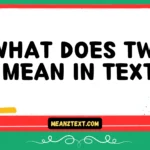 what does tws mean in text