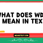 what does wdyn mean in text
