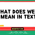 what does welp mean in text