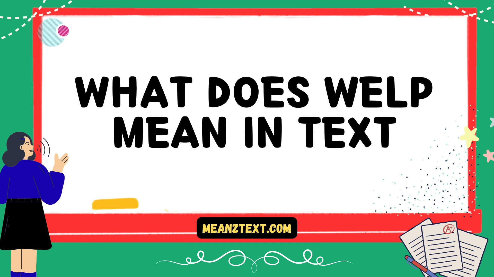 what does welp mean in text