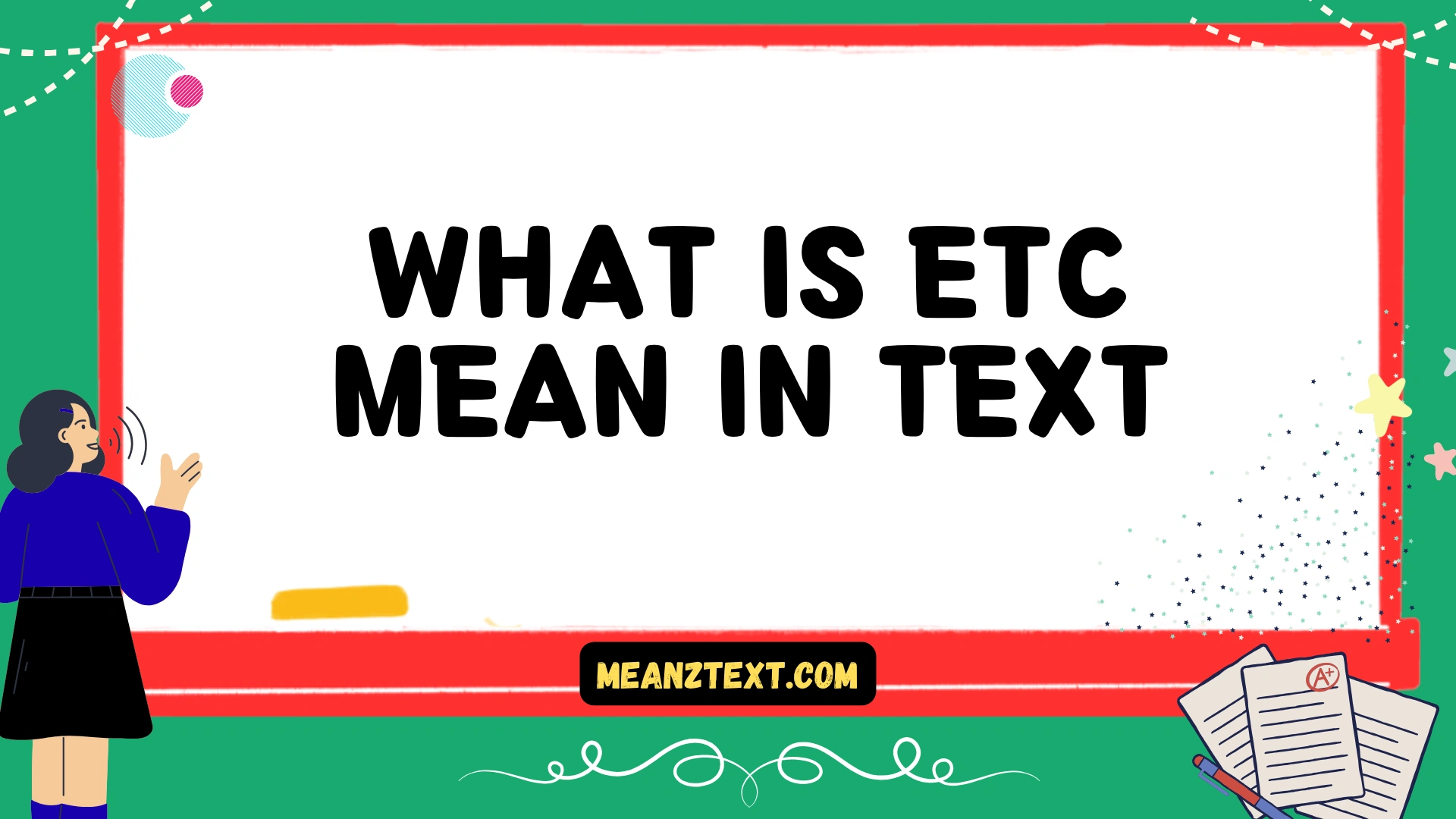 what is etc mean in text