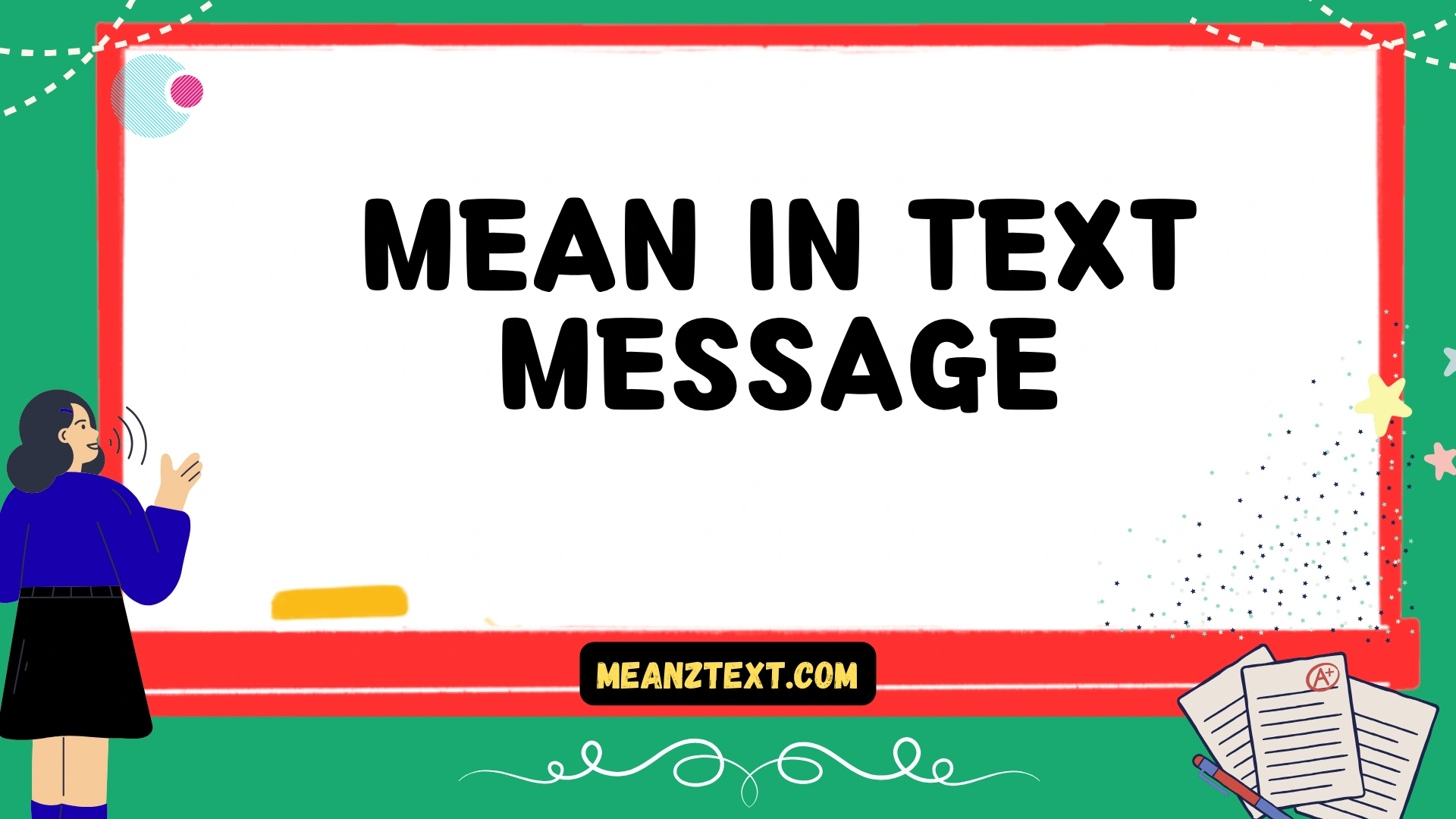 mean in text message