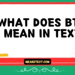 what does bth mean in text