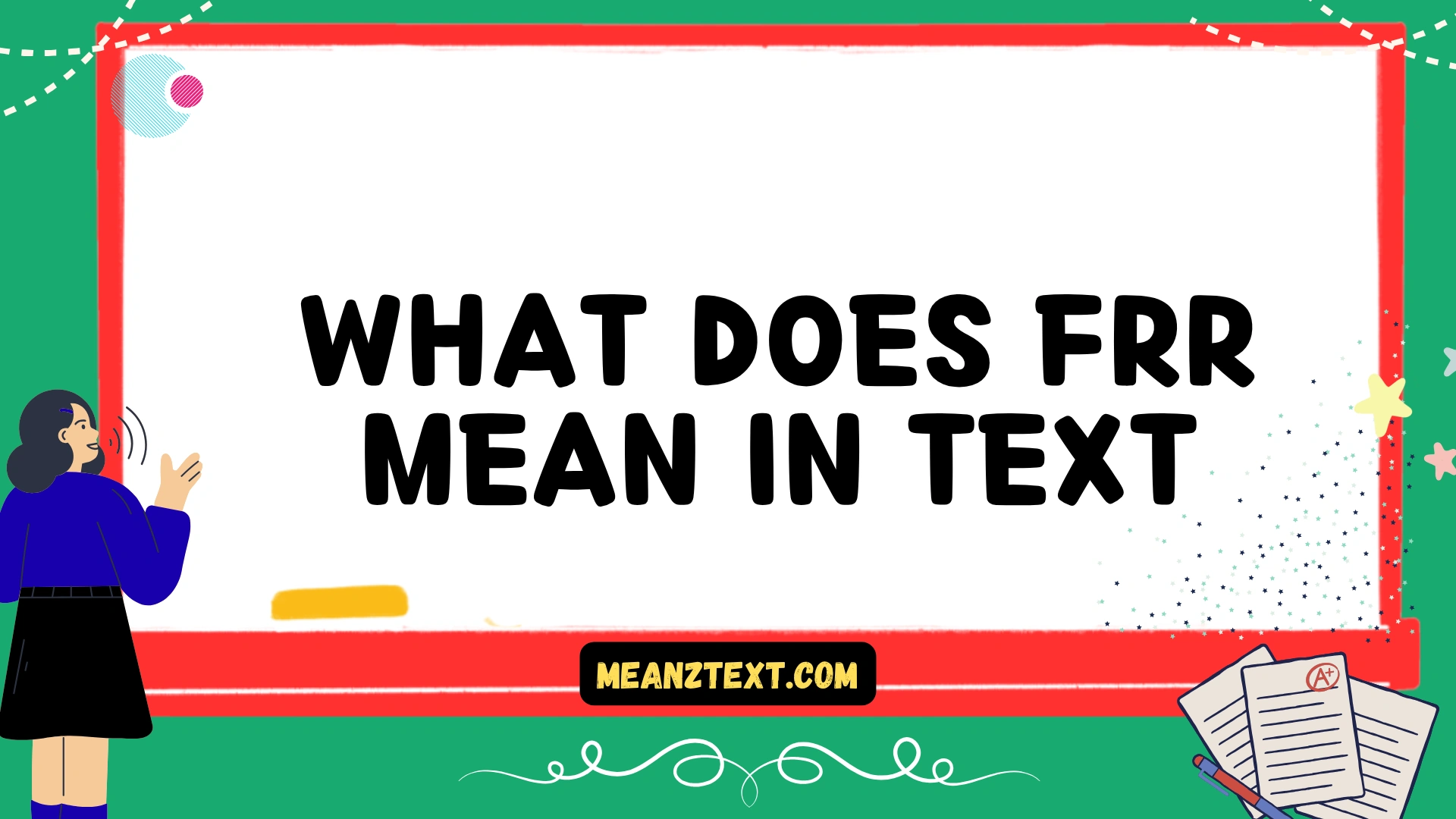 what does frr mean in text