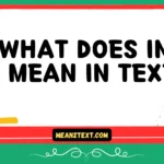 what does inf mean in text