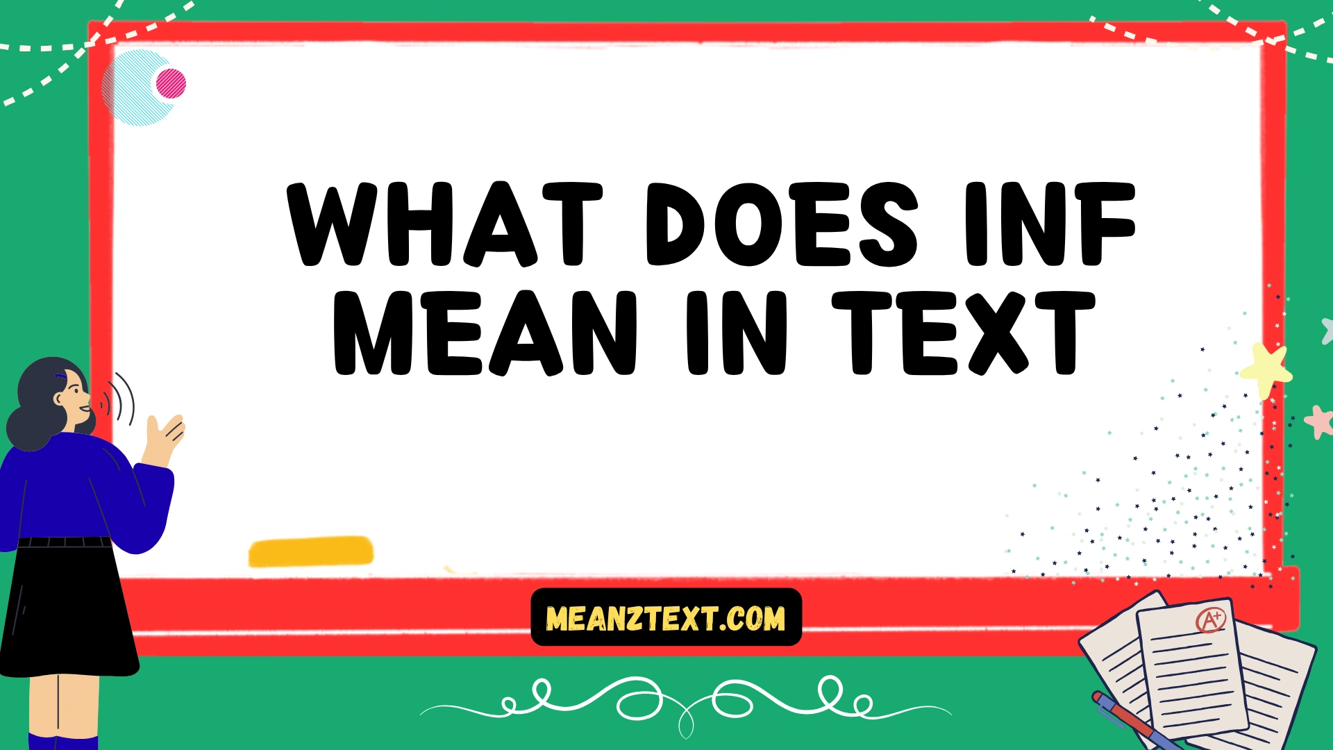 what does inf mean in text