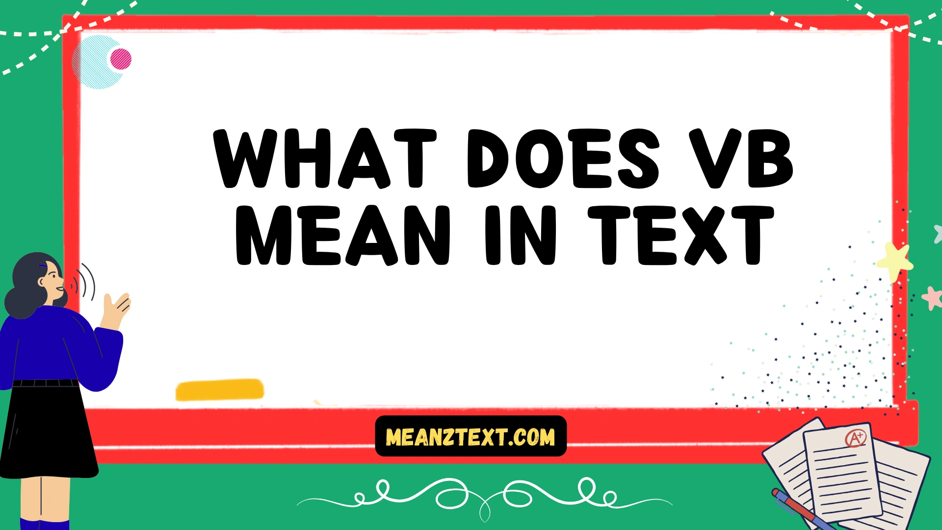 what does vb mean in text