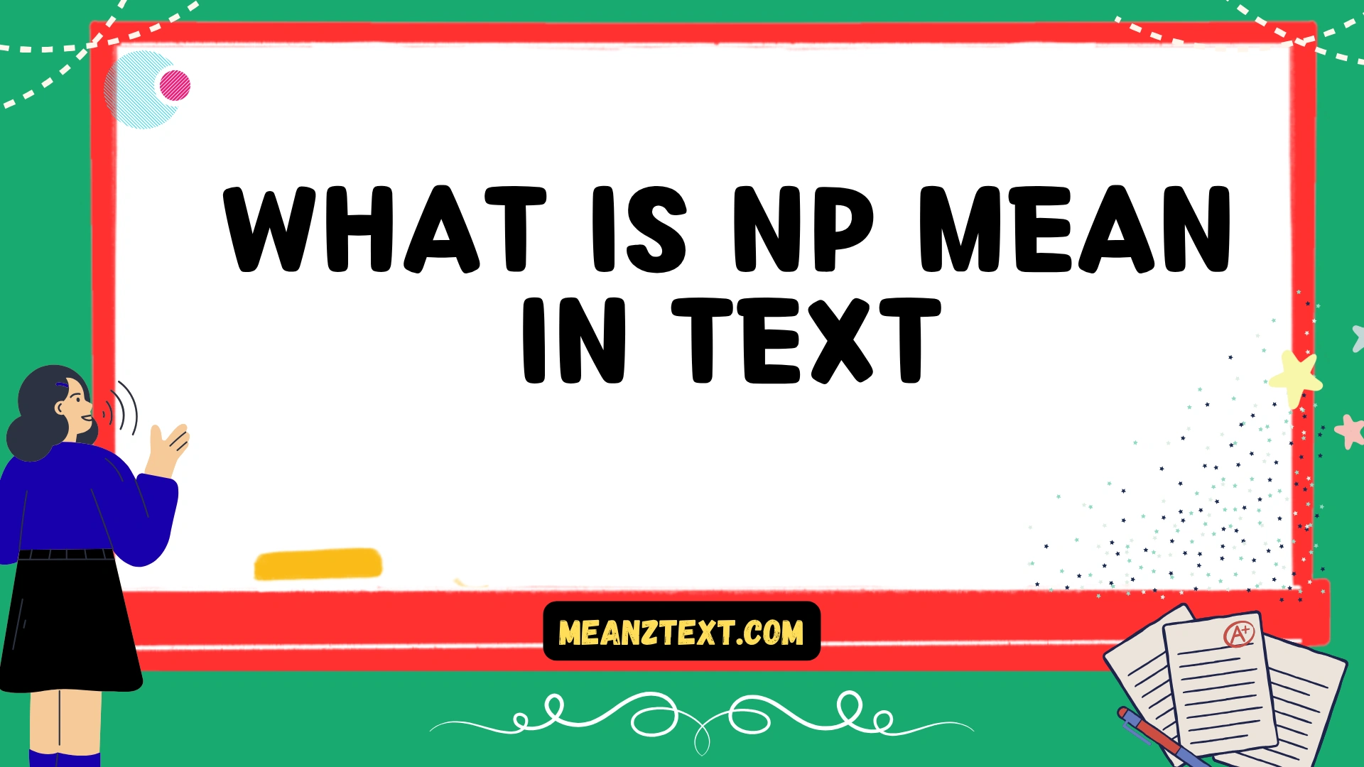 what is np mean in text