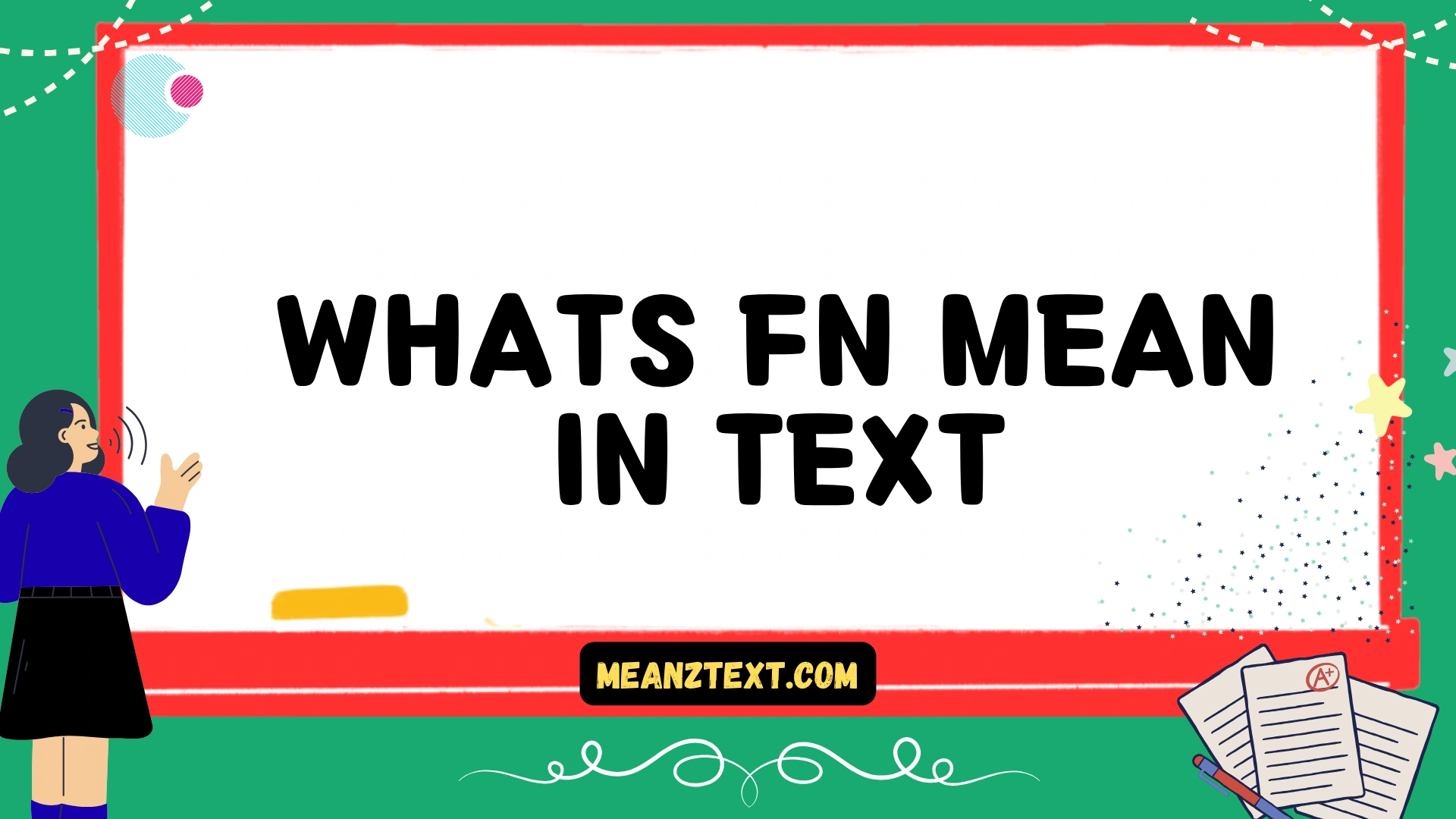 whats fn mean in text